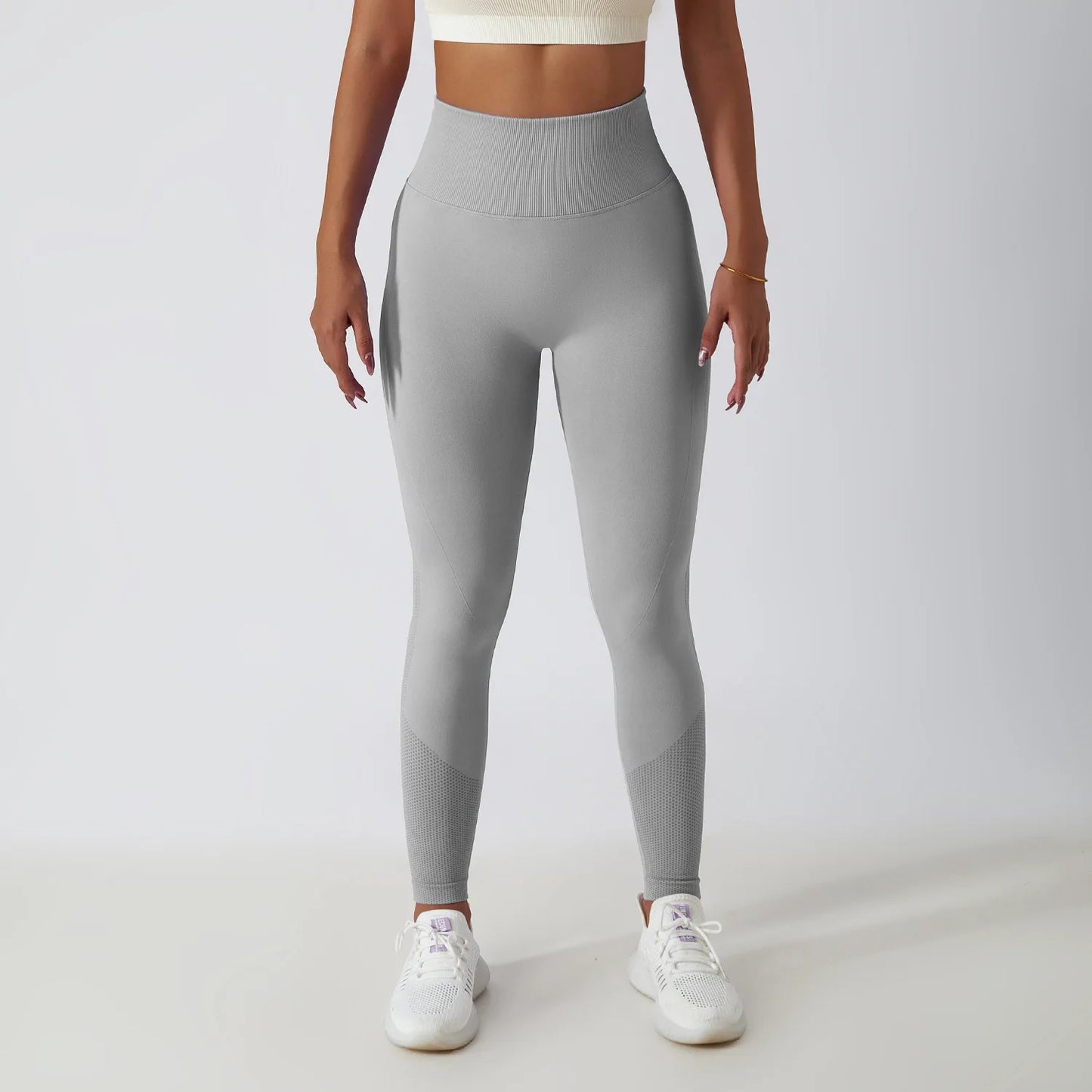 High-Waisted Seamless Leggings - Scrunch Butt Push-Up Yoga Pants for Fitness and Workout