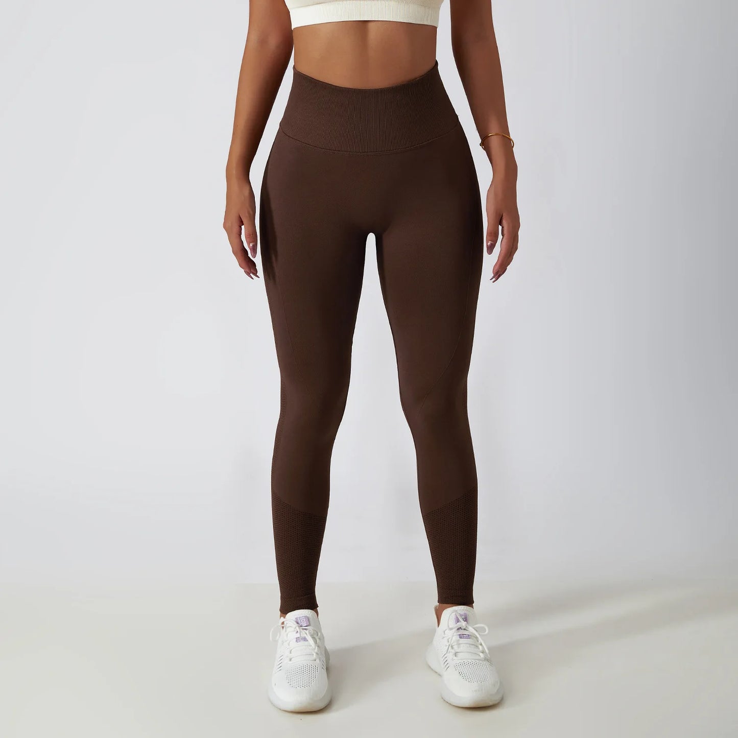 High-Waisted Seamless Leggings - Scrunch Butt Push-Up Yoga Pants for Fitness and Workout