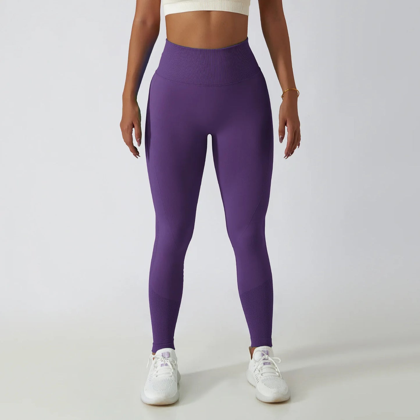 High-Waisted Seamless Leggings - Scrunch Butt Push-Up Yoga Pants for Fitness and Workout