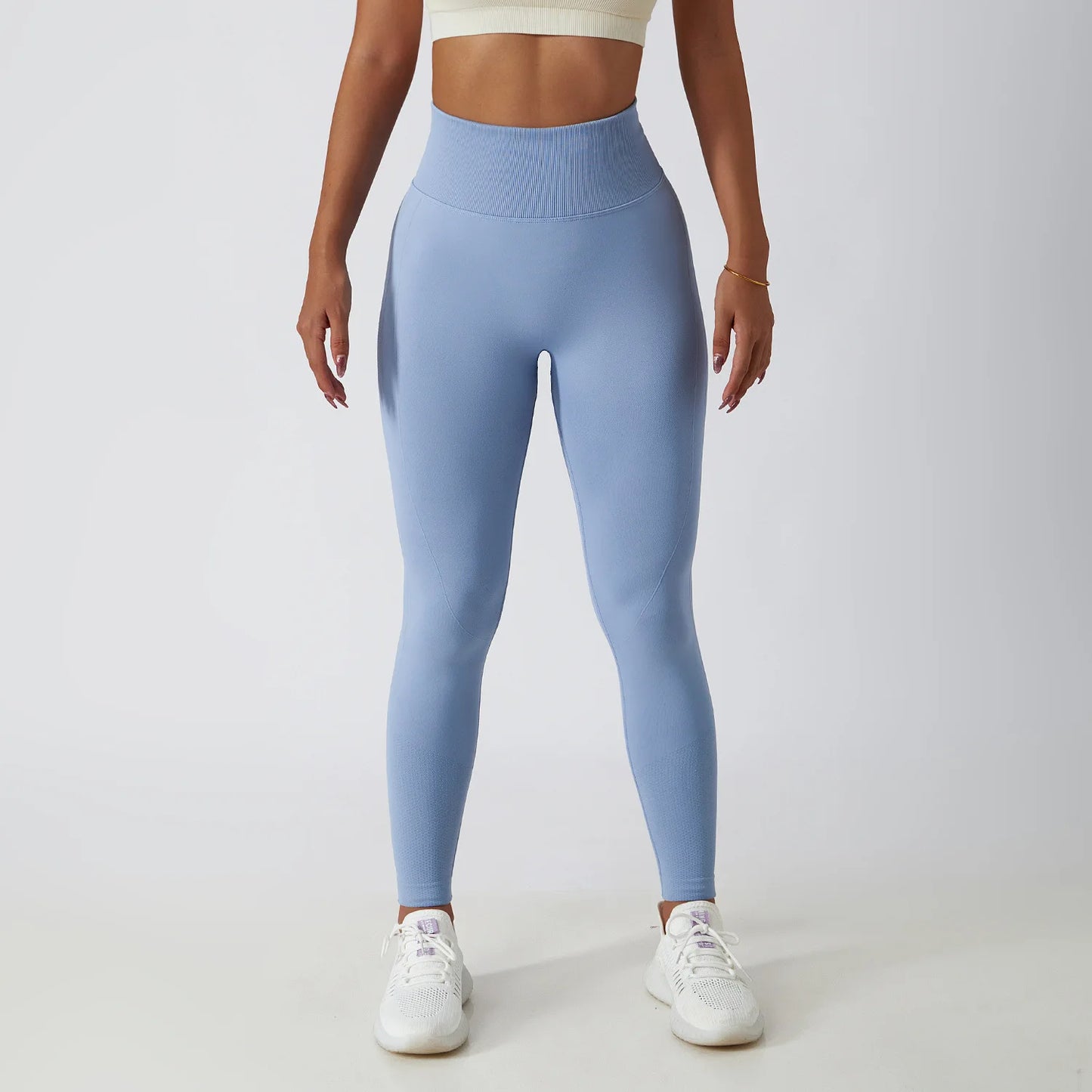 High-Waisted Seamless Leggings - Scrunch Butt Push-Up Yoga Pants for Fitness and Workout