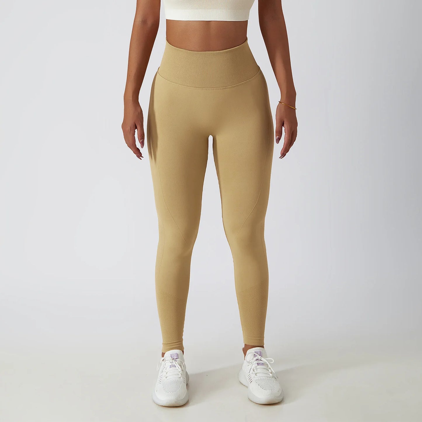 High-Waisted Seamless Leggings - Scrunch Butt Push-Up Yoga Pants for Fitness and Workout