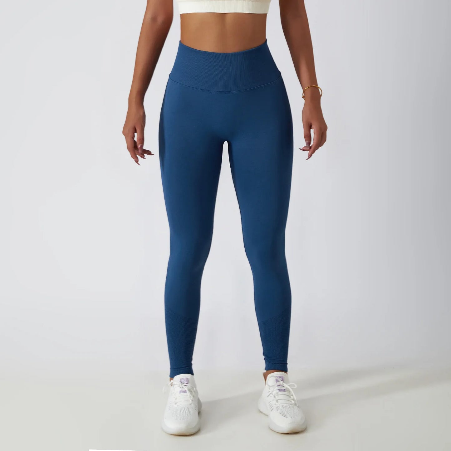 High-Waisted Seamless Leggings - Scrunch Butt Push-Up Yoga Pants for Fitness and Workout