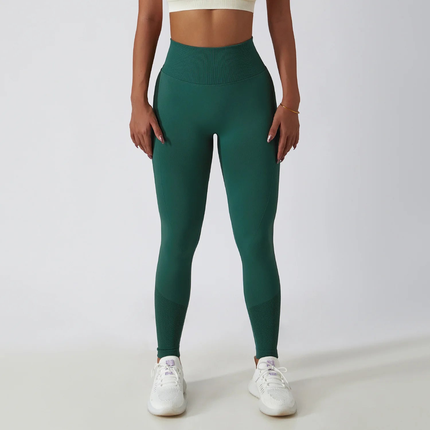 High-Waisted Seamless Leggings - Scrunch Butt Push-Up Yoga Pants for Fitness and Workout