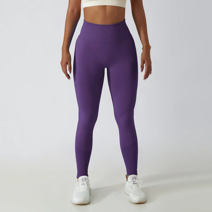 High-Waisted Seamless Leggings - Scrunch Butt Push-Up Yoga Pants for Fitness and Workout