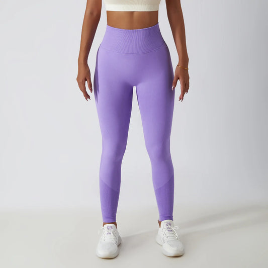 High-Waisted Seamless Leggings - Scrunch Butt Push-Up Yoga Pants for Fitness and Workout